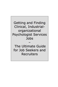 Imagen de portada: How to Land a Top-Paying Clinical Industrial-organizational Psychologist Services Job: Your Complete Guide to Opportunities, Resumes and Cover Letters, Interviews, Salaries, Promotions, What to Expect From Recruiters and More! 9781742446295