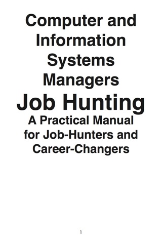 Omslagafbeelding: Computer and Information Systems Managers: Job Hunting - A Practical Manual for Job-Hunters and Career Changers 9781742448718