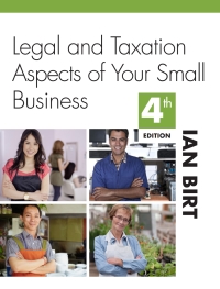 Imagen de portada: Legal and Taxation Aspects of Your Small Business 4th edition 9781743316139