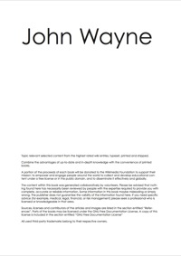 Cover image: The John Wayne Handbook - Everything you need to know about John Wayne 9781743040058