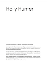 Cover image: The Holly Hunter Handbook - Everything you need to know about Holly Hunter 9781743040294