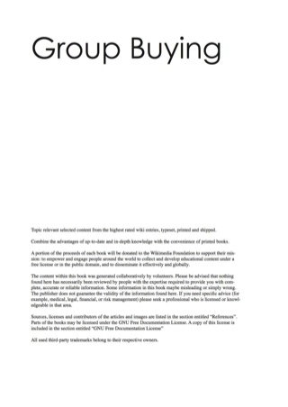 Cover image: The Group Buying Handbook - Everything you need to know about Group Buying 9781743041376
