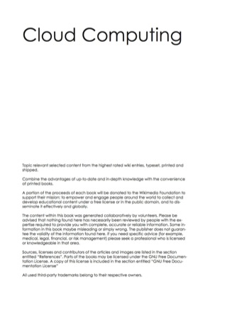 表紙画像: The Cloud Computing Handbook - Everything you need to know about Cloud Computing 9781743041444