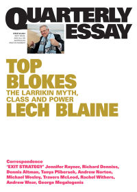 Cover image: Quarterly Essay 83 Top Blokes 9781760642686