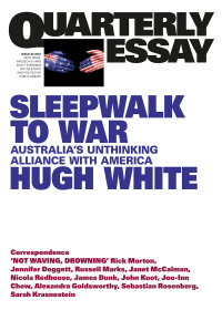 Titelbild: Sleepwalk to War: Quarterly Essay 86 9781760643553