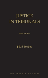 Imagen de portada: Justice in Tribunals 5th edition 9781760022303