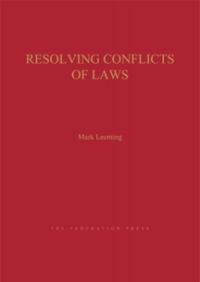 Titelbild: Resolving Conflicts of Laws 1st edition 9781862878259