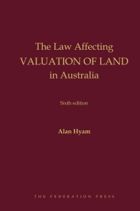 Cover image: Law Affecting Valuation of Land 6th edition 9781760022334