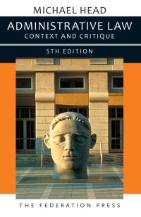 Cover image: Administrative Law 5th edition 9781760023027