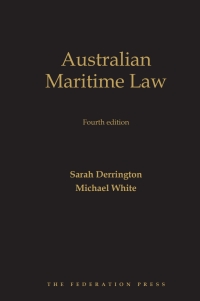 Cover image: Australian Maritime Law 4th edition 9781760022501