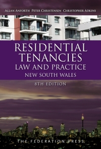 Cover image: Residential Tenancies Law and Practice New South Wales 8th edition 9781760023775
