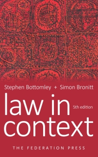 Cover image: Law In Context 5th edition 9781760023331