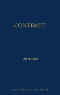 Cover image: Contempt 1st edition 9781760024659