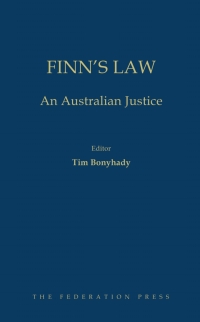 Cover image: Finn’s Law: An Australian Justice 1st edition 9781760020804