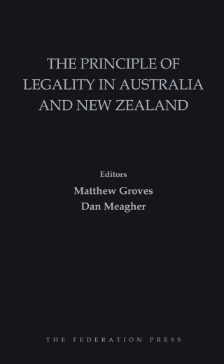 Cover image: The Principle of Legality in Australia and New Zealand 1st edition 9781760021252