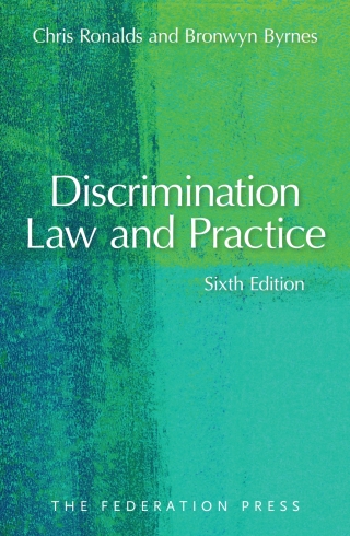 Cover image: Discrimination Law and Practice 6th edition 9781760025311