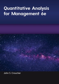 Cover image: Quantitative Analysis for Management 6th edition 9781760425029