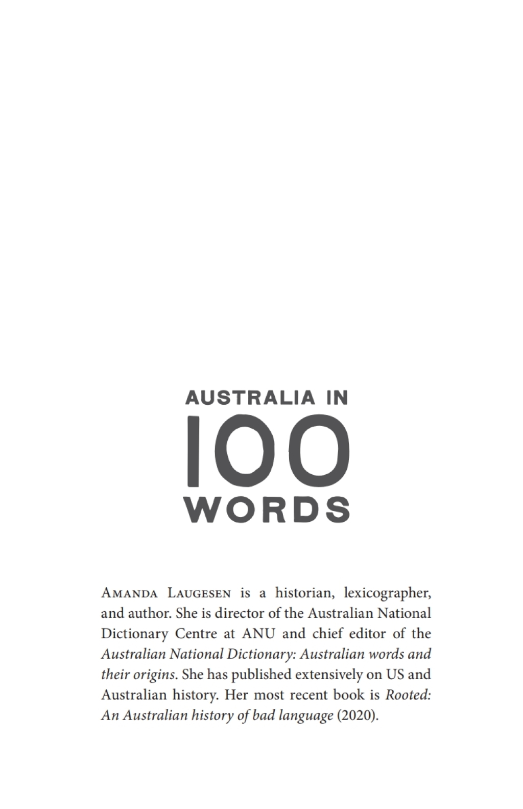 Australia in 100 Words