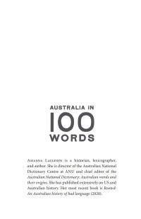 Cover image: Australia in 100 Words 9781742237909