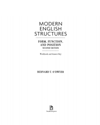 Cover image: Modern English Structures Workbook 9781551117645