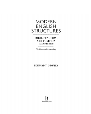 Cover image: Modern English Structures Workbook 9781551117645