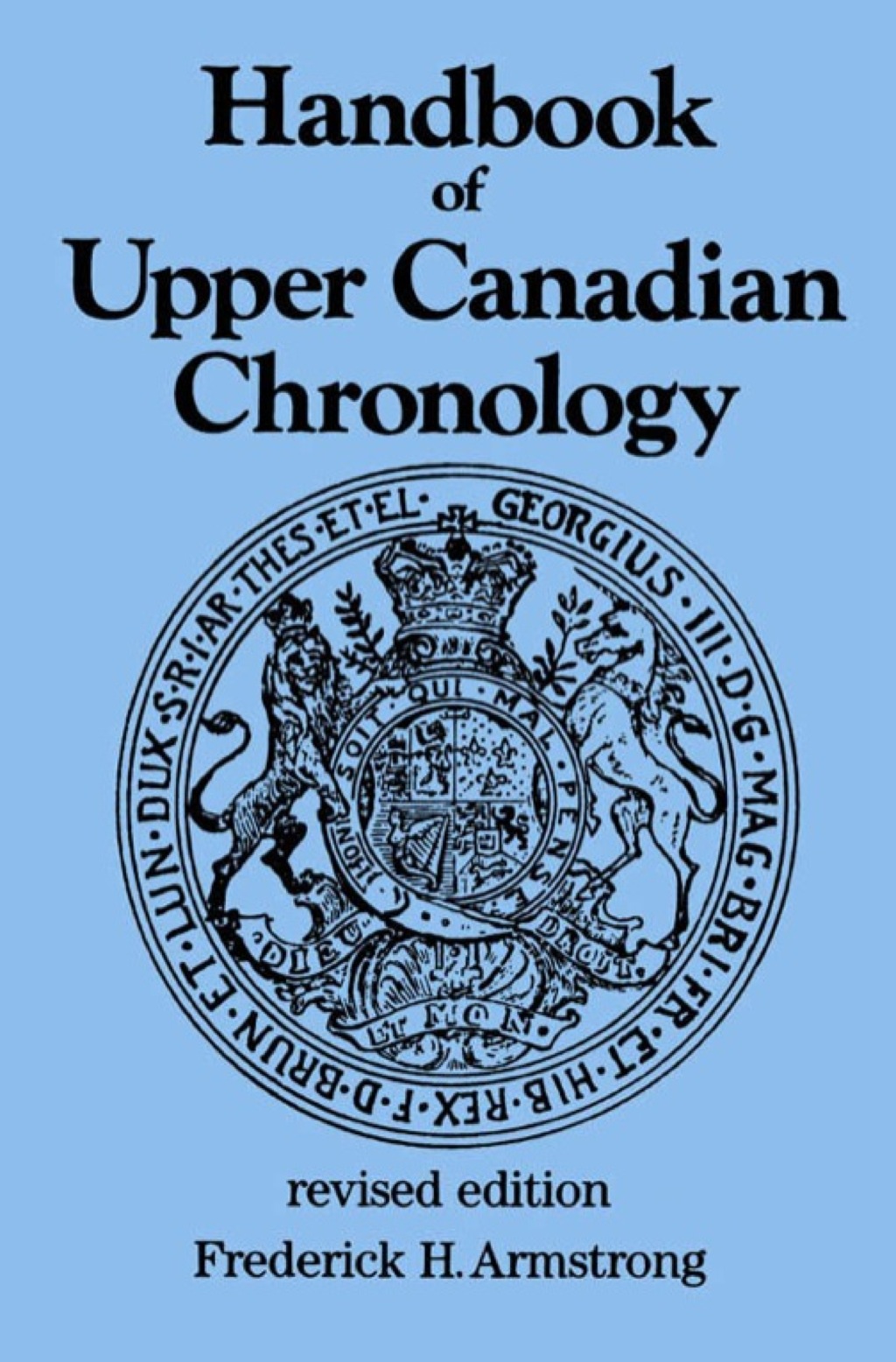 Handbook of Upper Canadian Chronology Revised Edition