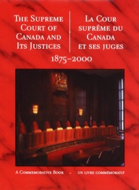 Omslagafbeelding: The Supreme Court of Canada and its Justices 1875-2000 9781550023411