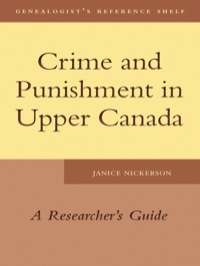 Titelbild: Crime and Punishment in Upper Canada 9781554887705