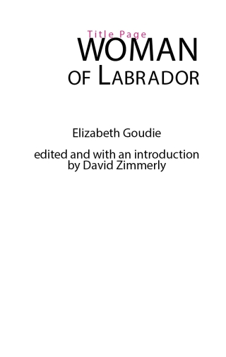 Cover image: Woman of Labrador 9781551091433