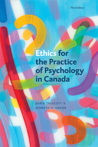 Omslagafbeelding: Ethics for the Practice of Psychology in Canada 3rd edition 9781772125429