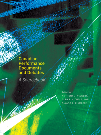 Imagen de portada: Canadian Performance Documents and Debates 9781772126044