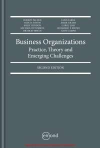 Cover image: Business Organizations: Practice, Theory and Emerging Challenges 2nd edition 9781772552171
