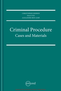 Imagen de portada: Criminal Procedure: Cases and Materials 9781772553093