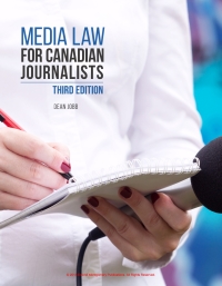 Imagen de portada: Media Law for Canadian Journalists 3rd edition 9781772553536