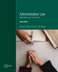Cover image: Administrative Law: Principles and Advocacy 4th edition 9781772555028