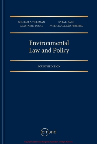 Imagen de portada: Environmental Law and Policy 4th edition 9781772555585