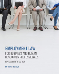 Cover image: Employment Law for Business and Human Resources Professionals, Revised 4th edition 9781772555967