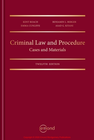 Imagen de portada: Criminal Law and Procedure: Cases and Materials 12th edition 9781772555899