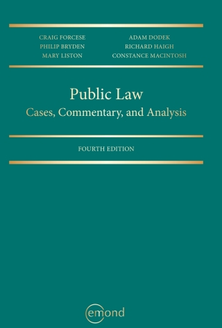 Imagen de portada: Public Law: Cases, Commentary, and Analysis 4th edition 9781772556117