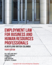 Imagen de portada: Employment Law for Business and Human Resources Professionals: Alberta and British Columbia 4th edition 9781772556155