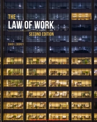 Imagen de portada: The Law of Work 2nd edition 9781772556186