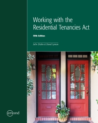 Cover image: Working with the Residential Tenancies Act 5th edition 9781772556650