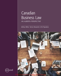 Cover image: Canadian Business Law: An Alberta Perspective 1st edition 9781772556711