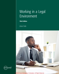 Cover image: Working in a Legal Environment 3rd edition 9781772556834