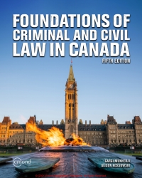 Cover image: Foundations of Criminal and Civil Law in Canada 5th edition 9781772557381