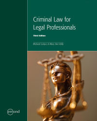 Cover image: Criminal Law for Legal Professionals 3rd edition 9781772557565