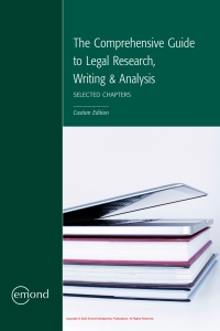 Cover image: The Comprehensive Guide to Legal Research, Writing & Analysis, Selected Chapters (Sheridan Custom) 1st edition 9781772557558