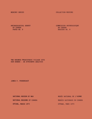 Imagen de portada: The Roebuck Prehistoric Village Site Rim Sherds 9781772820072