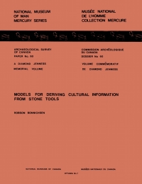 Cover image: Models for Deriving Cultural Information from Stone Tools 9781772820577