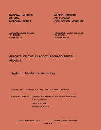 Cover image: Reports of the Lillooet Archaeological Project 9781772820706